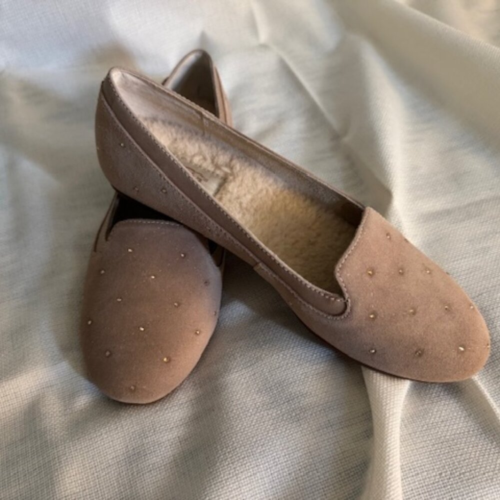 NEW - UGG Tan Suede Leather Flats - 7.5B